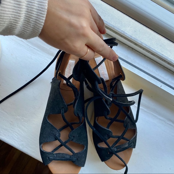 See by Chloe Liana lace gold black platform shoes - Picture 4 of 9